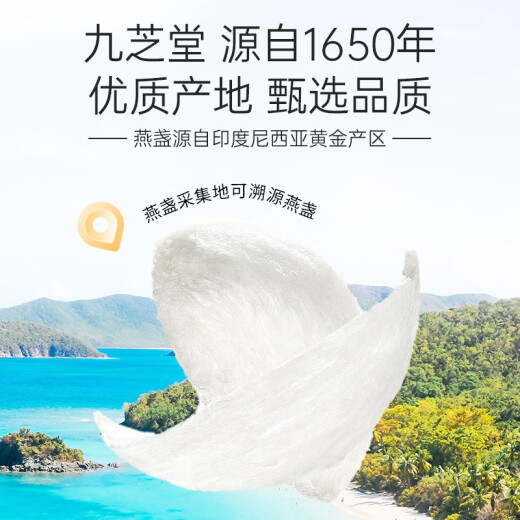 九芝堂干燕窝燕盏礼盒100g 黑金标密盏 送孕妇长辈礼品马来可溯源礼物
