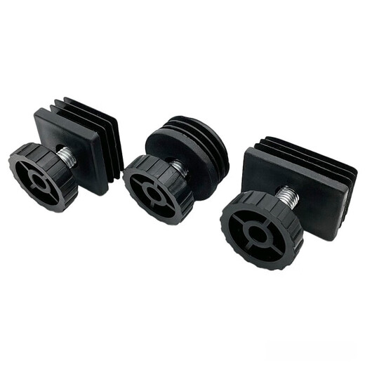 Junkiss 28*M8 Plastic Adjustable Feet Stainless Steel Nut Square Tube Plug Screw Adjustable Table and Chair High Support Foot Pad 30 38*38 Square Nut + 28x21 Screw Long