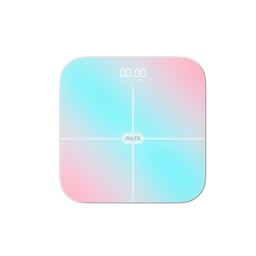 奥克斯智能体脂秤 家用健康秤人体秤电子秤高精度 81项数据APP分析 塑形减脂炫彩充电 