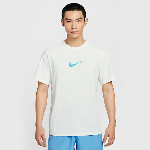 Nike (NIKE) short-sleeved men's summer DRI-FIT breathable quick-drying running training fitness sportswear youth t-shirt half-sleeved top HV4882-121 XL