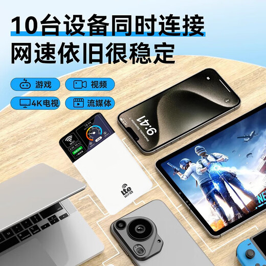 Xuan Kashi WiFi6 portátil acceso a Internet de alta velocidad 2025 último banco de energía portátil 5GHF red móvil sin tarjeta tráfico nacional universal tarjeta de red inalámbrica enrutador doméstico 5GHF Ultimate Edition 18 núcleos 12 canales - gratis 3000G mensual 1500G / promesa sin estándares falsos y sin límite de velocidad