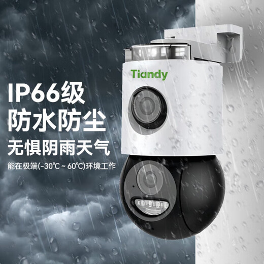Tiandi Weiye Surveillance Dual Camera 600W Pixels Outdoor WiFi Monitor 360 degrés sans angles morts surveillant la vue panoramique à distance des téléphones à domicile