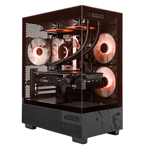 MSI Family Bucket AMD Ryzen 5700X/5060/5060TI Game Console Computer Desktop Assembly Computer Host DIY Complete Machine Sea View Room Chassis Configuration Six 5700X+RX6750GRE 12G Overseas Version