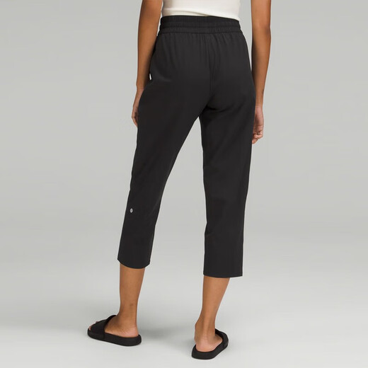 Lululemon 丨 Pull-on Damen GLASTIGE Taille, sich verjüngte Hosen mit mittlerer Länge mit mittlerer Länge 23 'LW6CIHS Schwarz S /6