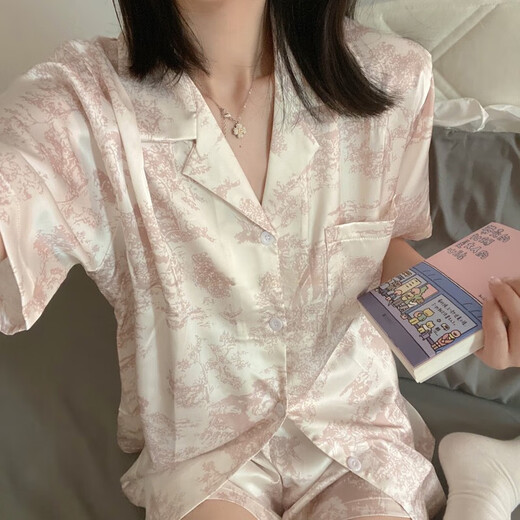 Langsha Bingsi Pyjamas pour femmes en shorts d'été et shorts pour mignon mince style haut de gamme 2025 Nouvel ensemble de vêtements domes