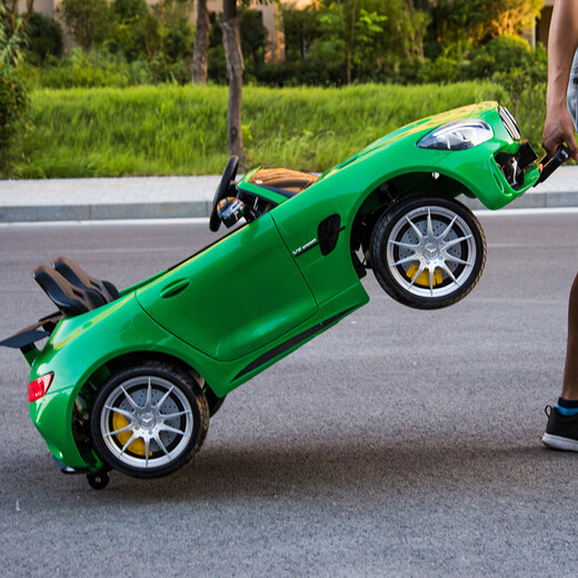 Zhouke Benz children's electric car two-seater four-wheel drive car children's remote control car two-seater male and female child Mars red two-seater+four-wheel drive+V battery+swing+empty four-drive