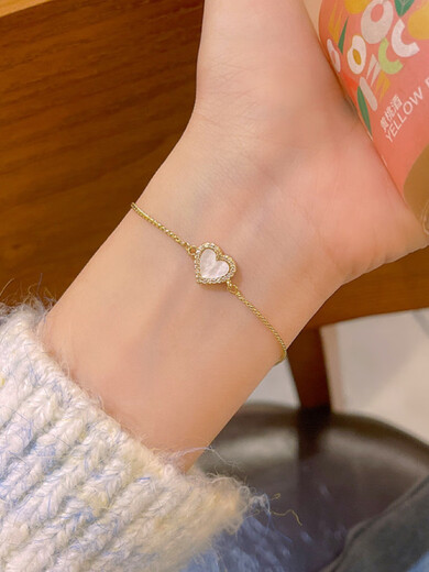 LZJV Chi slowly super flash full diamond zircon bracelet love bracelet for women high-end niche light luxury exquisite new style hand jewelry love chain bracelet