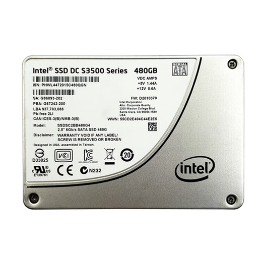 英特尔（Intel）英特尔S3500S3520S3610180G240G480G800Gssd固态硬盘sata S3520 150G 零售版本 全新工包 480GB