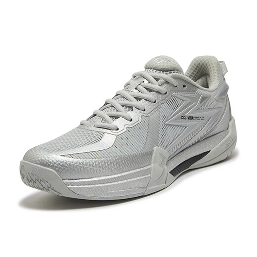 361 Men's and Women's Badminton Shoes Winning PRO Summer New Breathable Anti-Slip Training Sports Shoes Photon Gray/Silver White 40