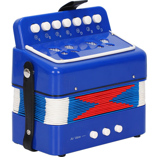 Lindo Inicio Mini Instrumento de Acordeón Infantil Música de juguete Educación temprana Regalo de vacaciones 7 Key Bass 17 Instrumento clave Verde