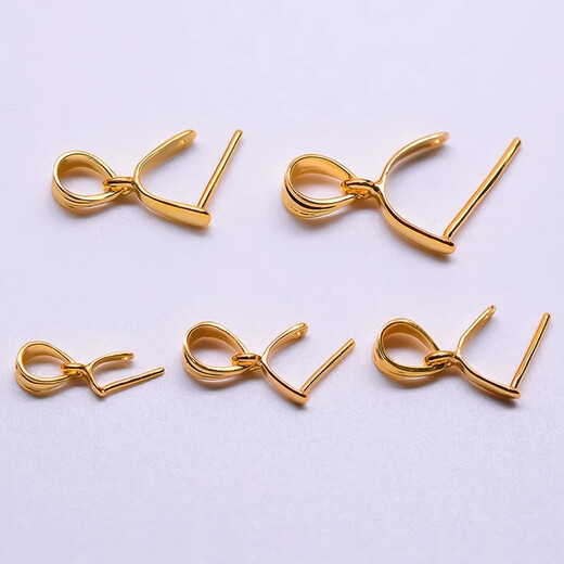 DL 1998 Fat Donglai same style buckle 18k gold gold store same style gold plated melon seeds thickened version live mouth pendant buckle Jade Buddha gold melon seed buckle