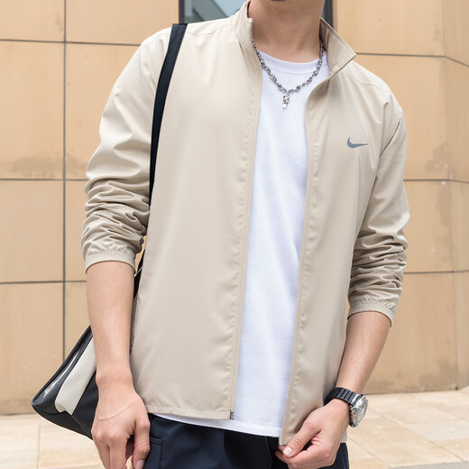 耐克（NIKE）外套男士 25夏季新款运动服装跑步速干衣立领防风衣梭织冰丝夹克 Dri-FIT导湿速干/热推/晒图退10 XL 【180】体重150~170斤左右