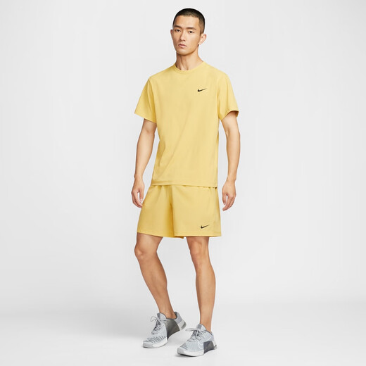 耐克（NIKE）官方DRI-FIT FORM男子速干百搭短裤(无衬裤)秋季DV9858 700土星金/黑 XL