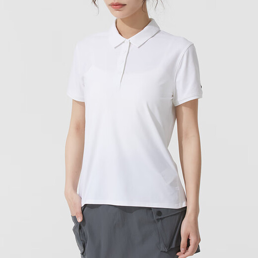 
Nike (NIKE) suit for women, summer sports POLO shirt embroidered lapel short-sleeved T-shirt, running and fitness training, large LOGO shorts, cuff label POLO shirt + large hook shorts, M/160