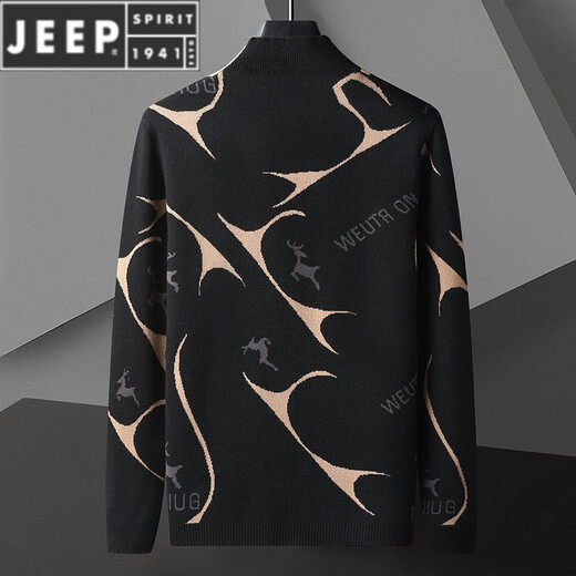 Jeep Spirit tricot cardigan veste pour le printemps et l'automne masculin 2025 Nouveau style pull d'extérieur tendance à la mode décontractée mince top automne 9926 kaki m (environ 80-100 Jin [Jin est égal à 0,5 kg] peut être porté)