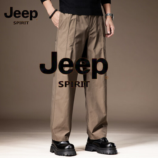 Jeep Spirit haut de gamme American Soft Shell Charge Pantalon Men's Men's Men's Spring and Summer Loose Loose Straight-leg extérieur Sports Moulonnaire Pantalon Casual Pantal