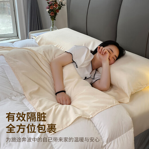 易旅隔脏睡袋旅行出差旅游床单被套枕套一体床上用品 灰色180*210