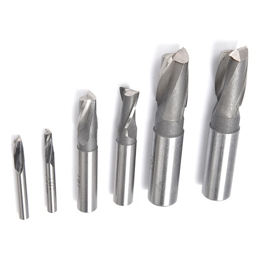 Shanggong 10 pieces straight shank keyway end mill 6mm 2-edge two-tooth keyway end mill