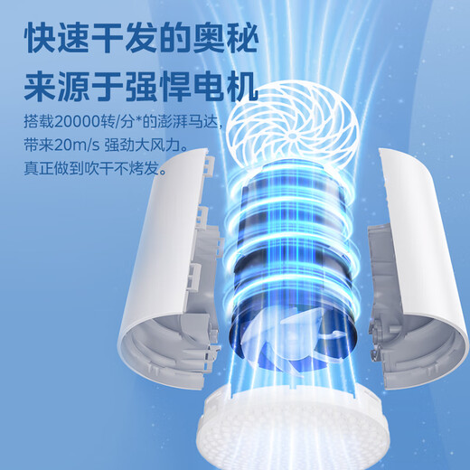 Midea 50 million negative ion hair dryer, student hair dryer, foldable portable hair dryer FZ105 800W, available in dormitories, national subsidies for home appliances, holiday/birthday gifts