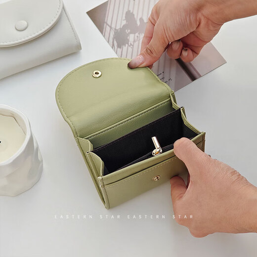 2025 NOUVELLE Version coréenne multicolore Portefeuille Femme Fac à main Version coréenne Portefeuille Fashion Fashion simple portefeuille Green clair