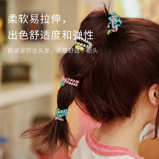 Teletiesxtyakasha takasha importé conjointement américain la ligne de cheveux de la ligne téléphonique TT Coiffure Adorable Corde à cheveux [Overture de printemps] M-675 (2 pièces)