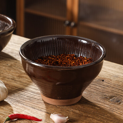 Bai Chao old-fashioned hammer household garlic pounder, pepper preserved egg, tea bowl, baby grinder, rice paste ceramic masher, 18cm hammer with stick (short model)