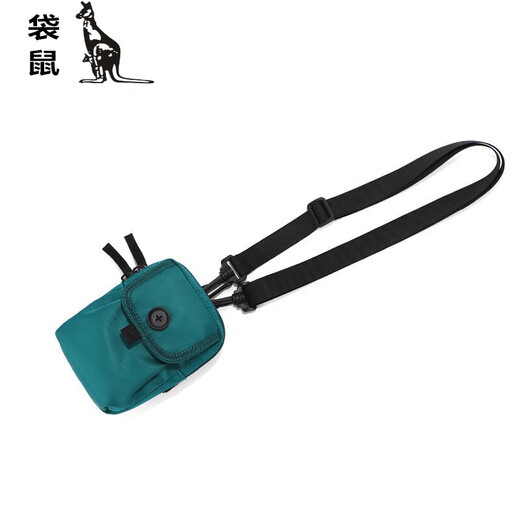 Kangaroo Men's Fitness Small Bag Mountaineering Messenger Bag Waterproof Nylon Canvas Bag Mobile Phone Bag Fashion Multifunctional Sports Arm Bag Khaki