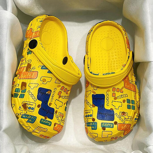 Pushui Fangfang Children's Slippers Soft Sof Sole Anti-Slip Shoes Baby Sandals Chaussures Bleu 30