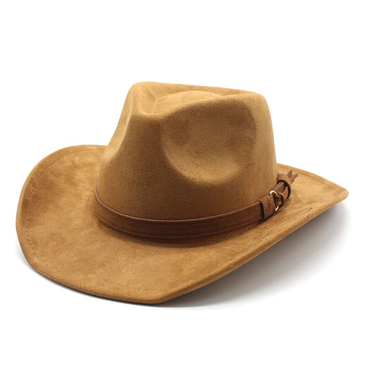 XINBUCKS Western Cowboy Hat Top Hat Men and Women European and American British Style Knight Hat Sun Visor Hat Jazz Hat Minority Name SN7965 Khaki (Unisex)