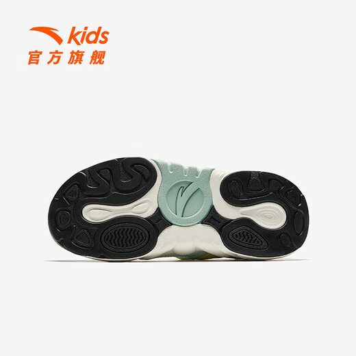 ANTA (ANTA) children's sandals, girls' shoes, new summer products, succulent Mary Jane outdoor sports shoes, beach shoes, black/mud lime/solar green-1 33
