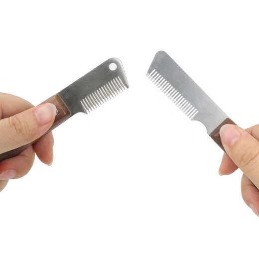 Huameilong pet comb, terrier type dog hair plucking knife, long hair Schnauzer dog grooming West Highland shaver comb, right hand hair plucking comb