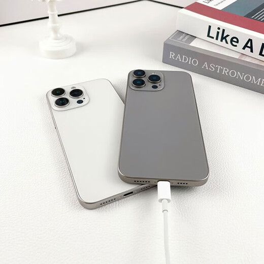 The keyman is suitable for Apple 17/16 mobile phone model simulation model machine campus handover 17Promax/16plus glass screen counter display performance shooting prop machine model three-camera-Desert Gold (black screen model) 丨A must-have for the beginning of school