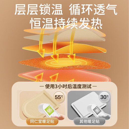 Tongrentang Beijing Tongrentang Mugwort Steam Foot Warming Patch Old Beijing Foot Patch Moxibustion Self-Heating Warming Baby Foot Warming Patch