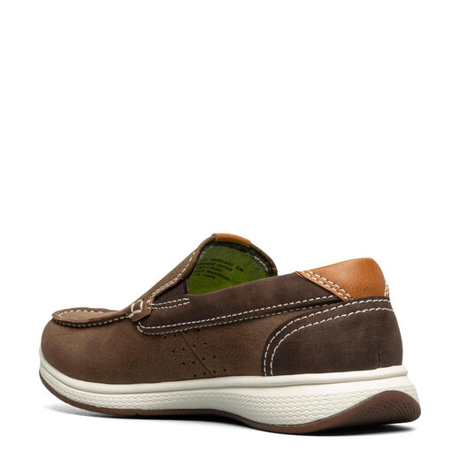 Florsheim Boys, Cross Moccasin Toe Slip-on Little and Big Kids, Mushroom Mushroom 10 Toddler