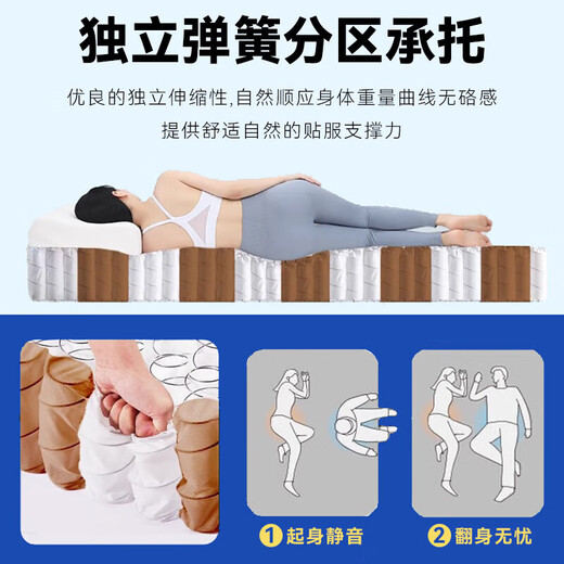 Yinhe Blue Roll Box Compressed Memory Foam Spring Mattress 20cm Simmons Latex Upholstered Home Hotel Ridge [A Economic Model] Thick 20CM SF Express Upstairs 1350mm*1900mm