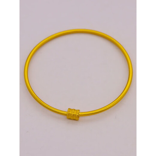 QUAMER Vietnamese sand gold small waist ancient bracelet for women plated imitation color thin circle light luxury niche bracelet jewelry small waist bracelet