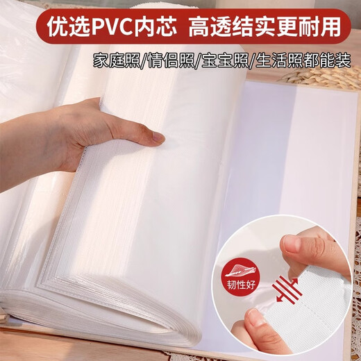 开亿大相册本大容量纪念册家庭1000张插页567810寸照片情侣宝宝成长记录册混合尺寸相片定制收纳册影集 家新款-90%选择 礼盒-混装567810寸694张【横竖/塑封】