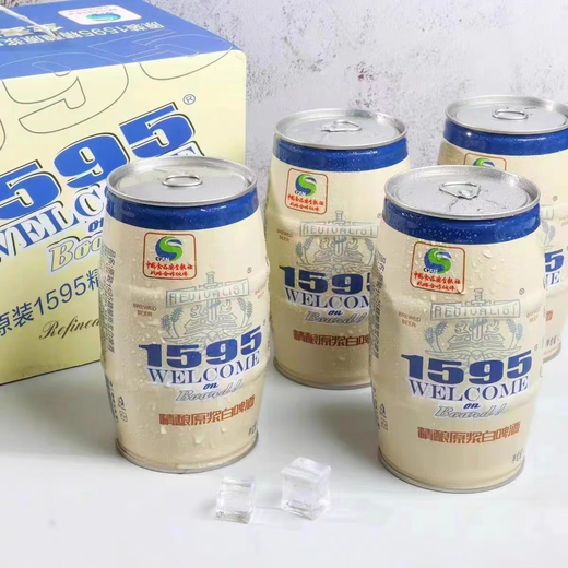 科尔森精酿原装白啤酒1595精酿原浆白啤酒德式小麦优级扎啤1L*6罐整箱 1L 6罐 整箱装