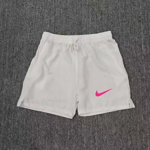 
NBA KIDS-NIKE Sports Summer Men's and Women's Basketball Track and Field Training Shorts Quick Dry Sports Running Four-point Breathable Three-point Nike-NIKE White 983 Shorts [Purple Hook] XL-NIKEXL
