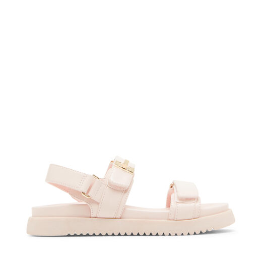 Steve Madden Girls Mona Flat Sandals, Light Pink, 5 Adults Light Pink 5 Adults