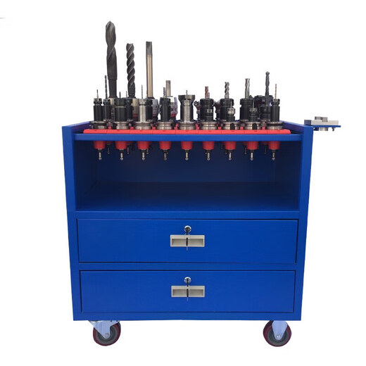 Jingxinda CNC machining center CNC tool car BT30Bt40 tool handle car BT50 tool frame with locking tool cabinet white double drawer BT40 can hold 27 tool handles