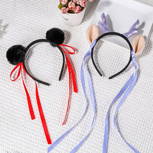 XPEL Nezha meatball hair hoop for women 2025 new cute children's headband for men COS Nezha peripheral photo hairpin Aobing hair hoop 1 pack