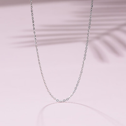 Saturday Fortune S925 silver necklace for women without pendant O-shaped clavicle chain birthday gift BY057445 45cm