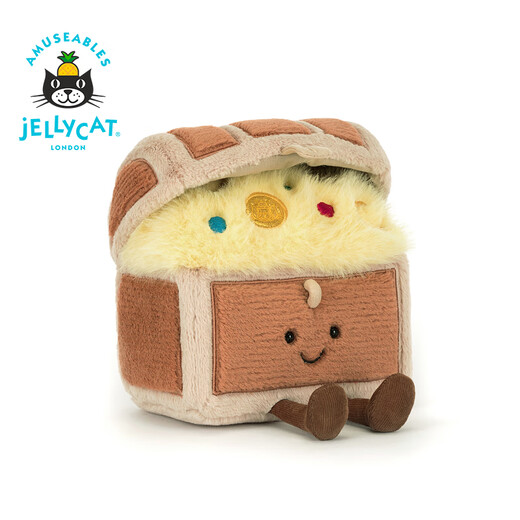 Jellycat Fun Treasure Box Plush Doll Doll Comfort Toy Doll New Year Birthday Gift Summer New Product Brown One Size