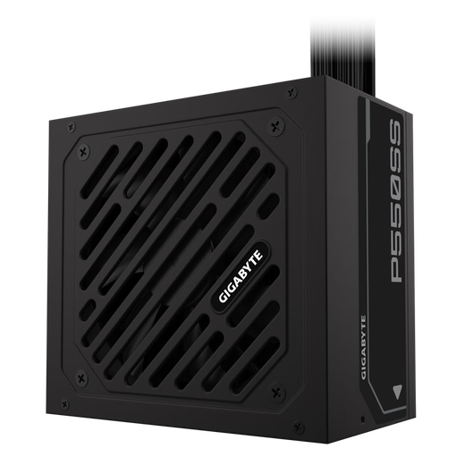 Блок питания GIGABYTE GP-P550SS мощностью 550 Вт (3 года гарантии/серебряная медаль 80Plus/бесшумный вентилятор 12 см/прямой выход/настольный блок питания)