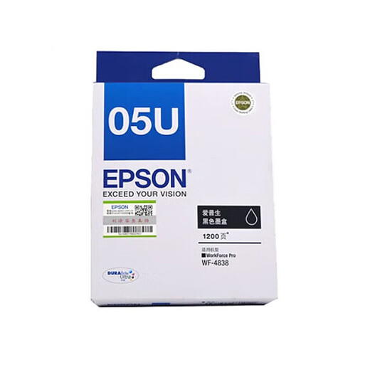 爱普生（EPSON）T05N1/T05U1-T05U4原装墨盒 适用WF-7848/WF-7318/WF-4838打印机 T05U1黑色（约1200页）
