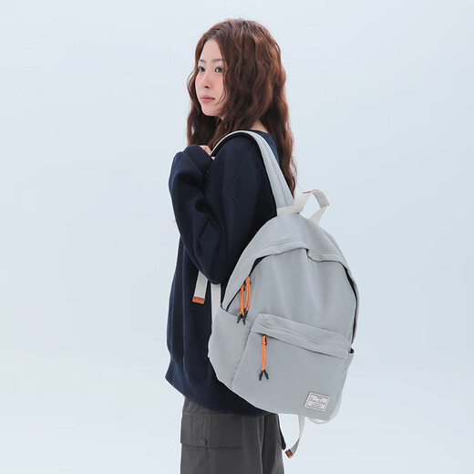 
Forever cultivateForever solid color backpack simple female college student casual travel backpack computer bag junior high school student school bag male lotus color #9227