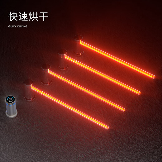 KG concealed electric towel rack fine copper hidden towel rod digital display hidden into the wall pre-embedded high-end customized villa 5 rods [electrophoresis white] full copper waterproof G688 hidden wire