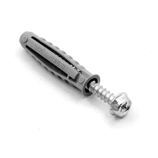 Jingxuan LCD TV mount expansion screw tetrahedral plastic expansion tube nail TV bracket expansion screw M10 10*50 (4 sets)