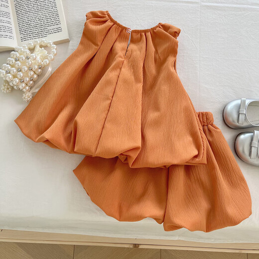 Hualin Fashion Guangzhou Dreizehn Summer Koreanische Mädchen im koreanischen Stil, Bow ärmellose Kleiderschwestern 1715217153 17152 Set M 110c